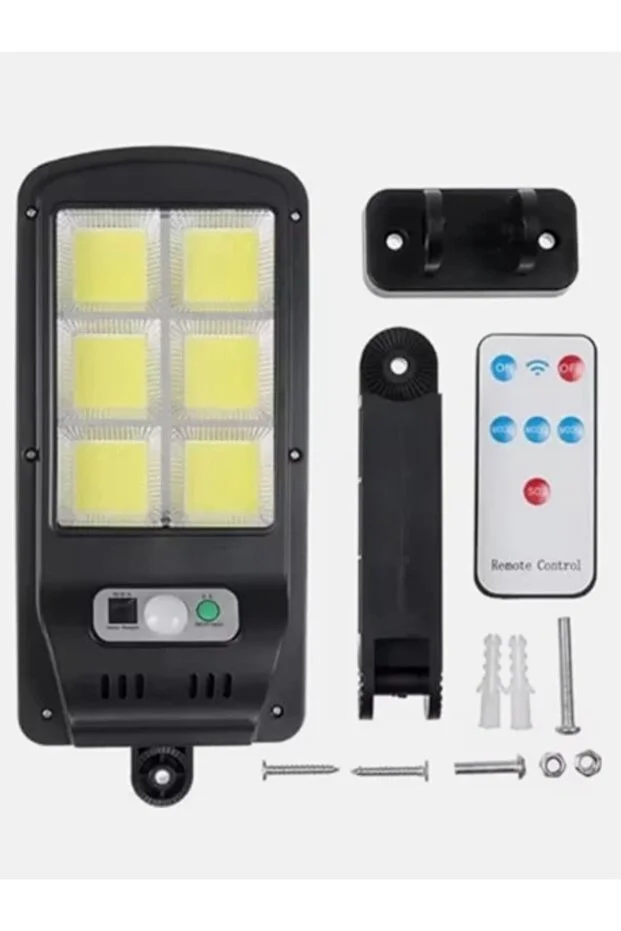 4 Adet Güneş Enerjili Akşam Otomatik Yanan Aydınlatma Projektörü